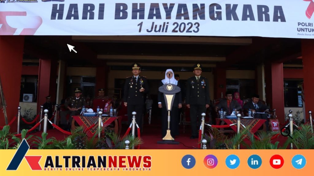 Polres Sumenep Gelar Upacara HUT Bhayangkara Ke 77