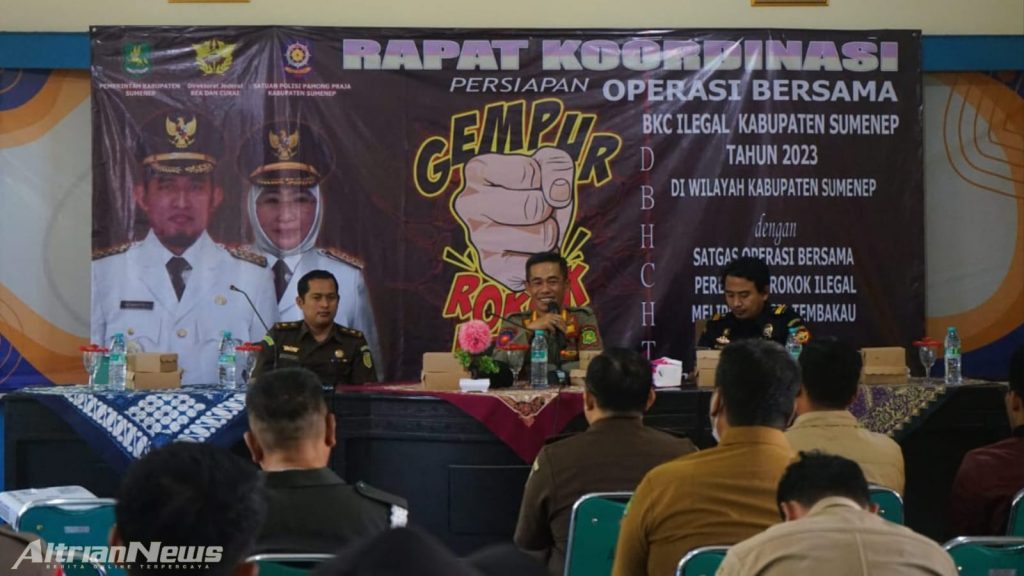 Satpol PP Sumenep Bareng Instansi terkait Lakukan Operasi Berantas Rokok Ilegal
