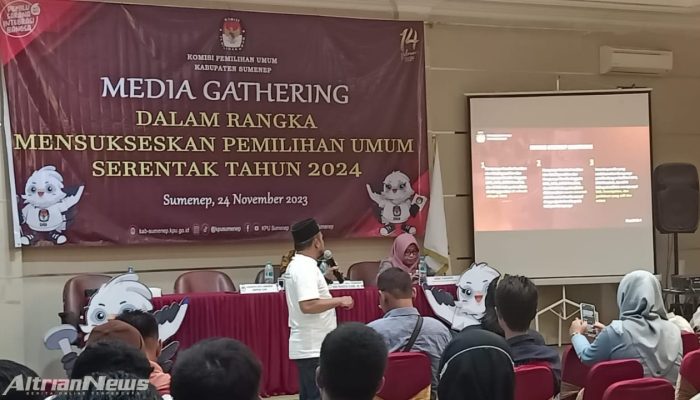 KPU Sumenep Menggelar Sosialisasi Media Gathering Bersama Awak Media