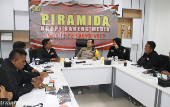 Kapolres Sumenep Gelar Ngobrol Santai PD MIO Indonesia Sumenep Lewat Piramida Ngopi Bareng Media