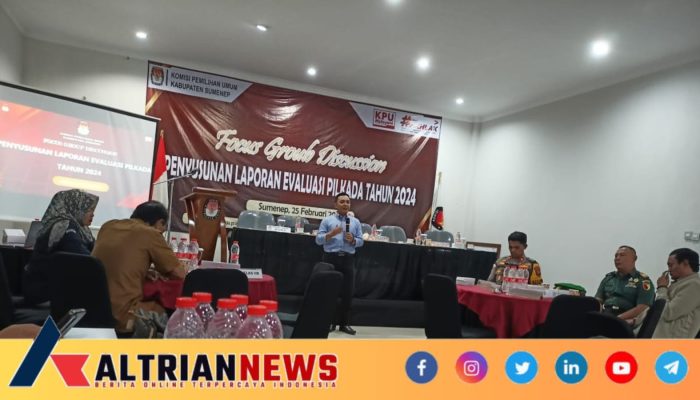 KPU Kabupaten Sumenep Gelar Focus Group Discussion Penyusunan Laporan Evaluasi Pilkada 2024