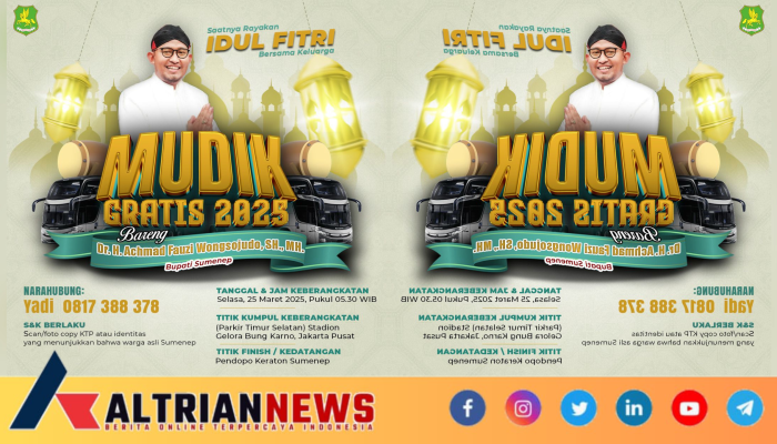 Bupati Sumenep Gelar Mudik Gratis 2025, Perantau Madura Bisa Pulang Kampung Tanpa Biaya