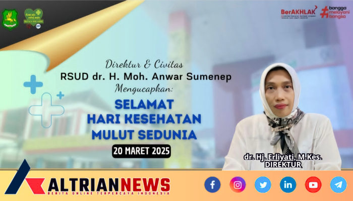 Direktur RSUD dr. H. Moh. Anwar Sumenep Sampaikan Ucapan di Hari Kesehatan Mulut Sedunia 2025