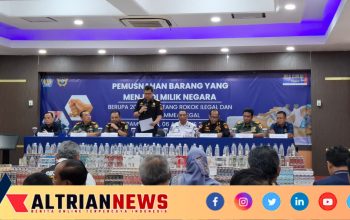 BEA CUKAI MADURA MUSNAHKAN 20 JUTA ROKOK DAN 188 LITER MIRAS ILEGAL