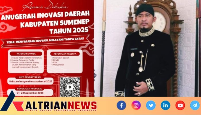 PEMKAB SUMENEP GELAR ANUGERAH INOVASI DAERAH 2025, TOTAL HADIAH RP 90 JUTA