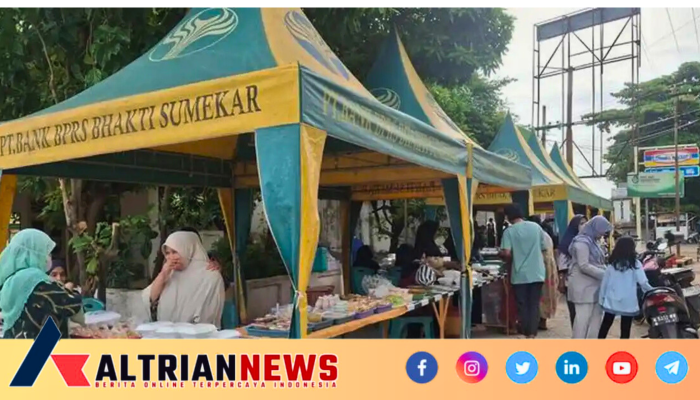 BPRS Bhakti Sumekar Dukung Pasar Sore Ramadhan, UMKM Kalianget Kian Bergeliat
