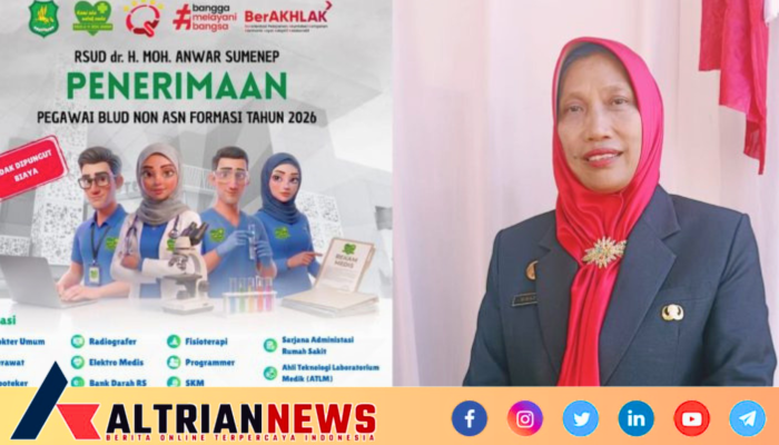 RSUD dr. H. Moh. Anwar Sumenep Buka Rekrutmen BLUD Non-ASN 2026, Seleksi Gratis