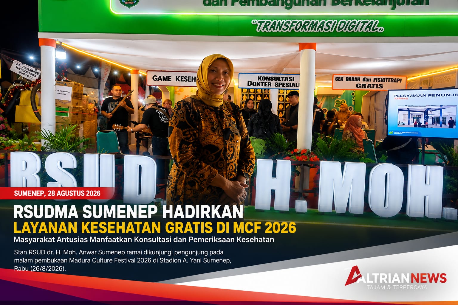 RSUDMA Sumenep Hadirkan Layanan Kesehatan Gratis di MCF 2026, Makin Dekat dengan Masyarakat 6 RSUDMA Sumenep menghadirkan layanan kesehatan gratis pada MCF 2026
