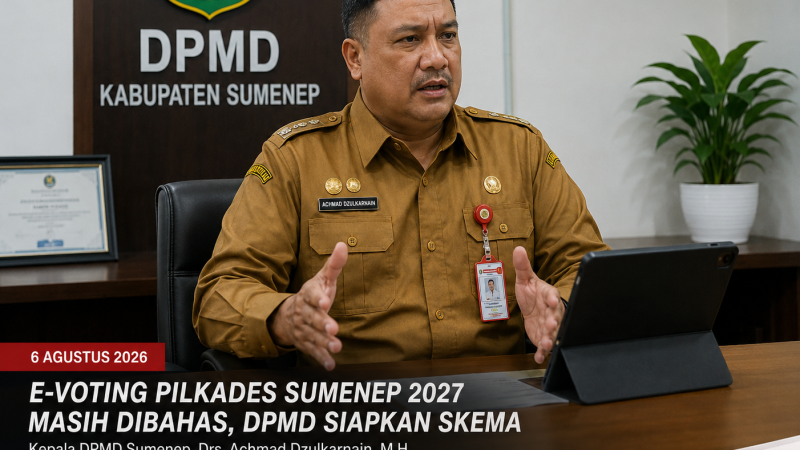 E-Voting Pilkades Sumenep 2027 Masih Dibahas, DPMD Siapkan Skema