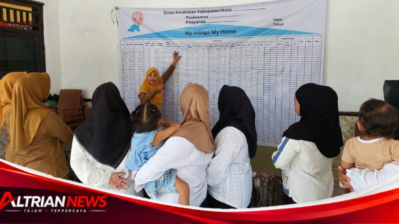 Dinkes P2KB Sumenep Perkuat Cakupan Imunisasi Lewat My Village My Home di Desa Beringin